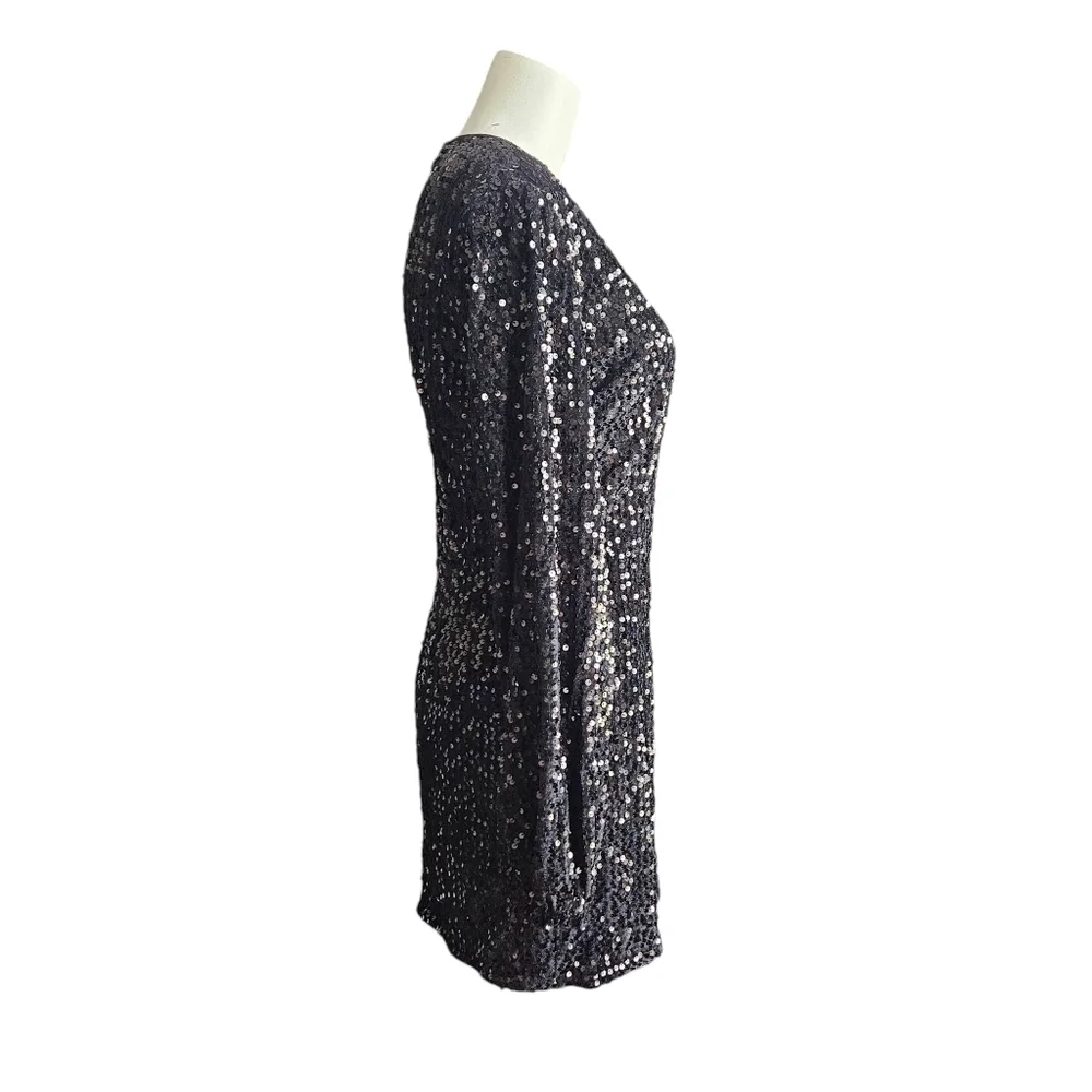 Fashion Nova Womens Sequin Mini Dress Sz‎ Medium